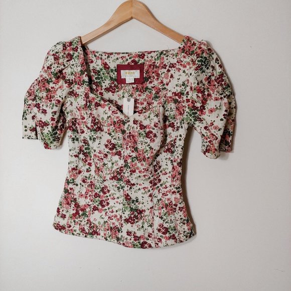 MAEVE Anthropologie Floral Top - Picture 7 of 15